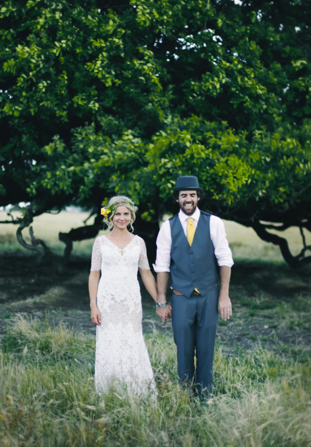yellow-vintage-homemade-DIY-wedding-bride-australian