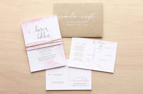 pink-blush-watercolour-wedding-invitation-kraft-envelope