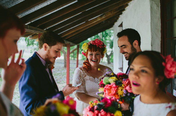 bright-wedding-bridal-flowers-colourful-ribbons-diy-short-wedding-dress24