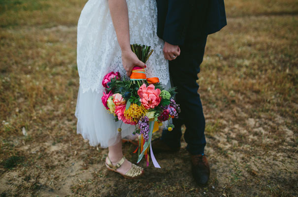 bright-wedding-bridal-flowers-colourful-ribbons-diy-short-wedding-dress34