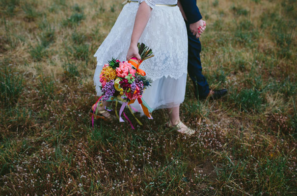 bright-wedding-bridal-flowers-colourful-ribbons-diy-short-wedding-dress37
