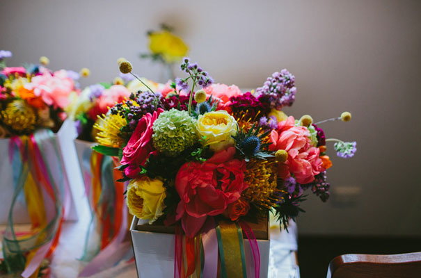 bright-wedding-bridal-flowers-colourful-ribbons-diy-short-wedding-dress9