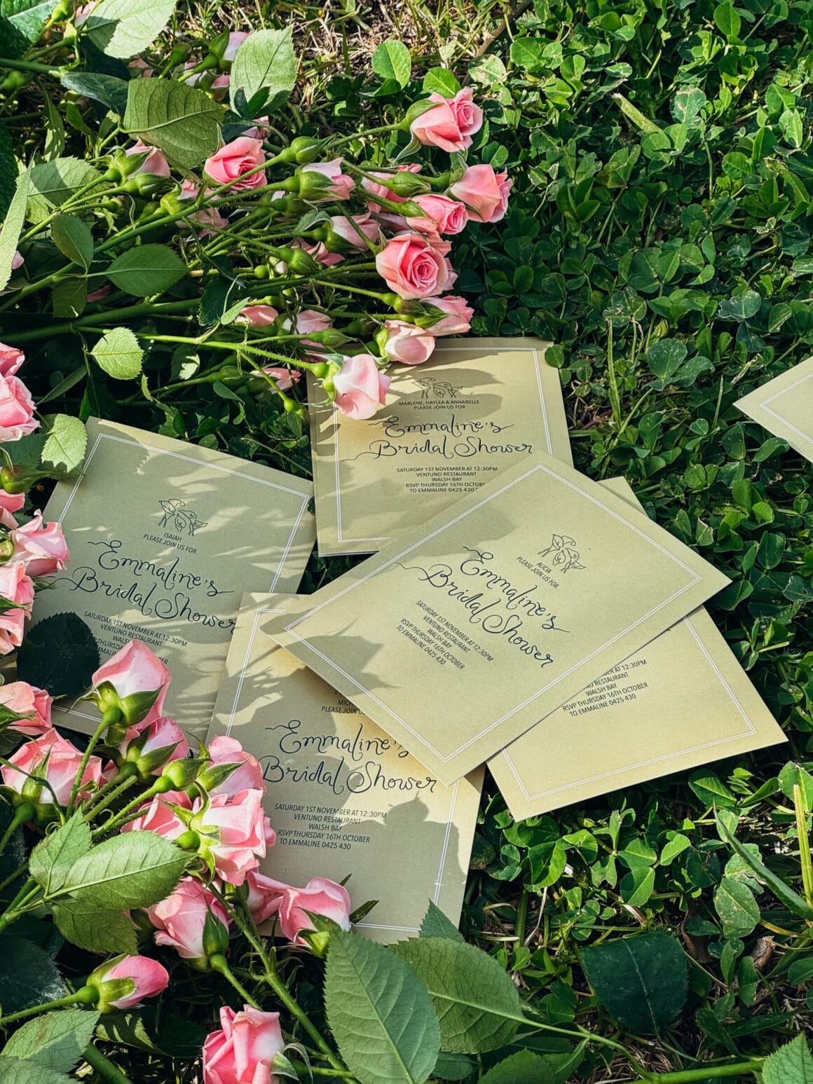 bridal shower stationery