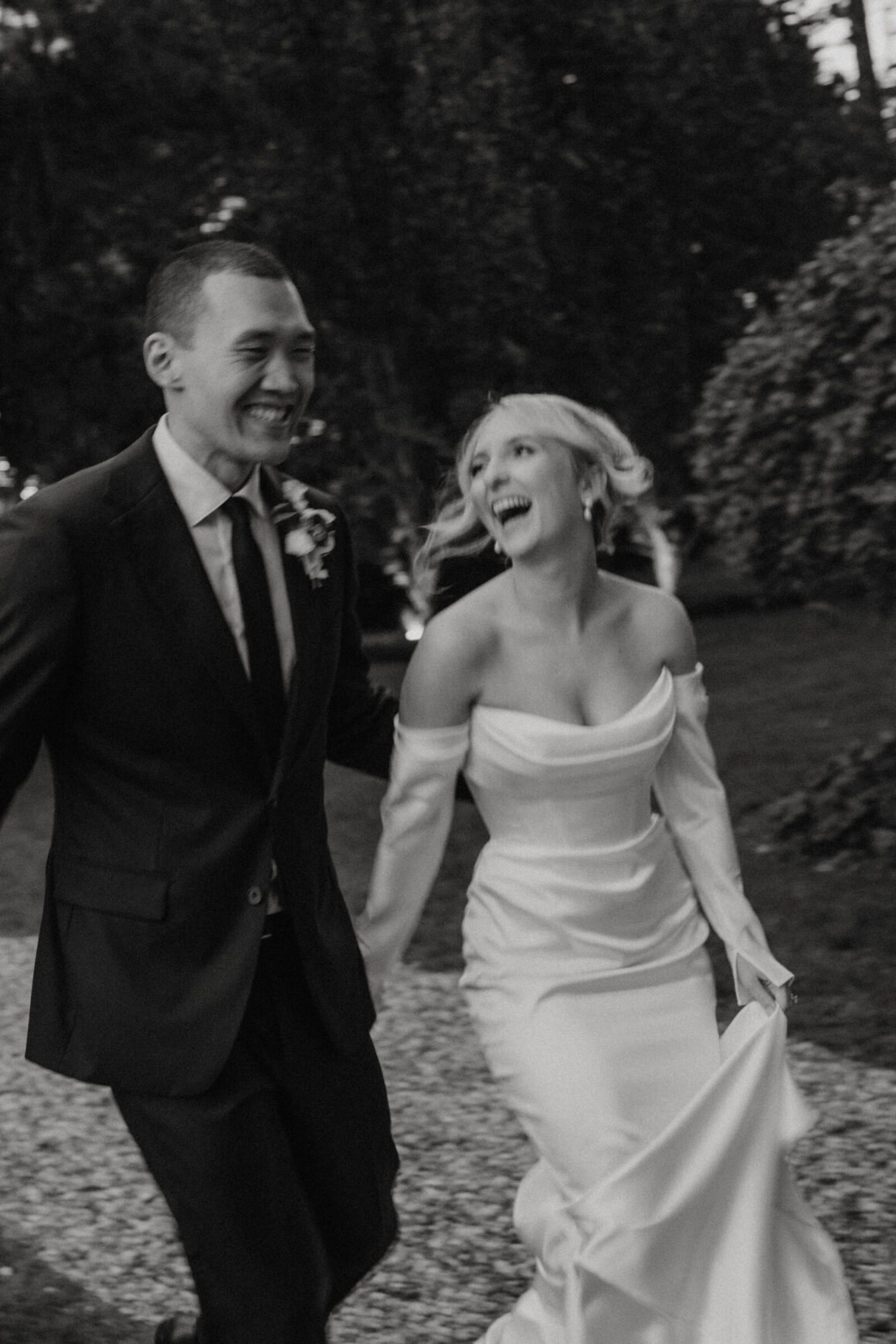 Bride and groom at Gabbinbar wedding venue