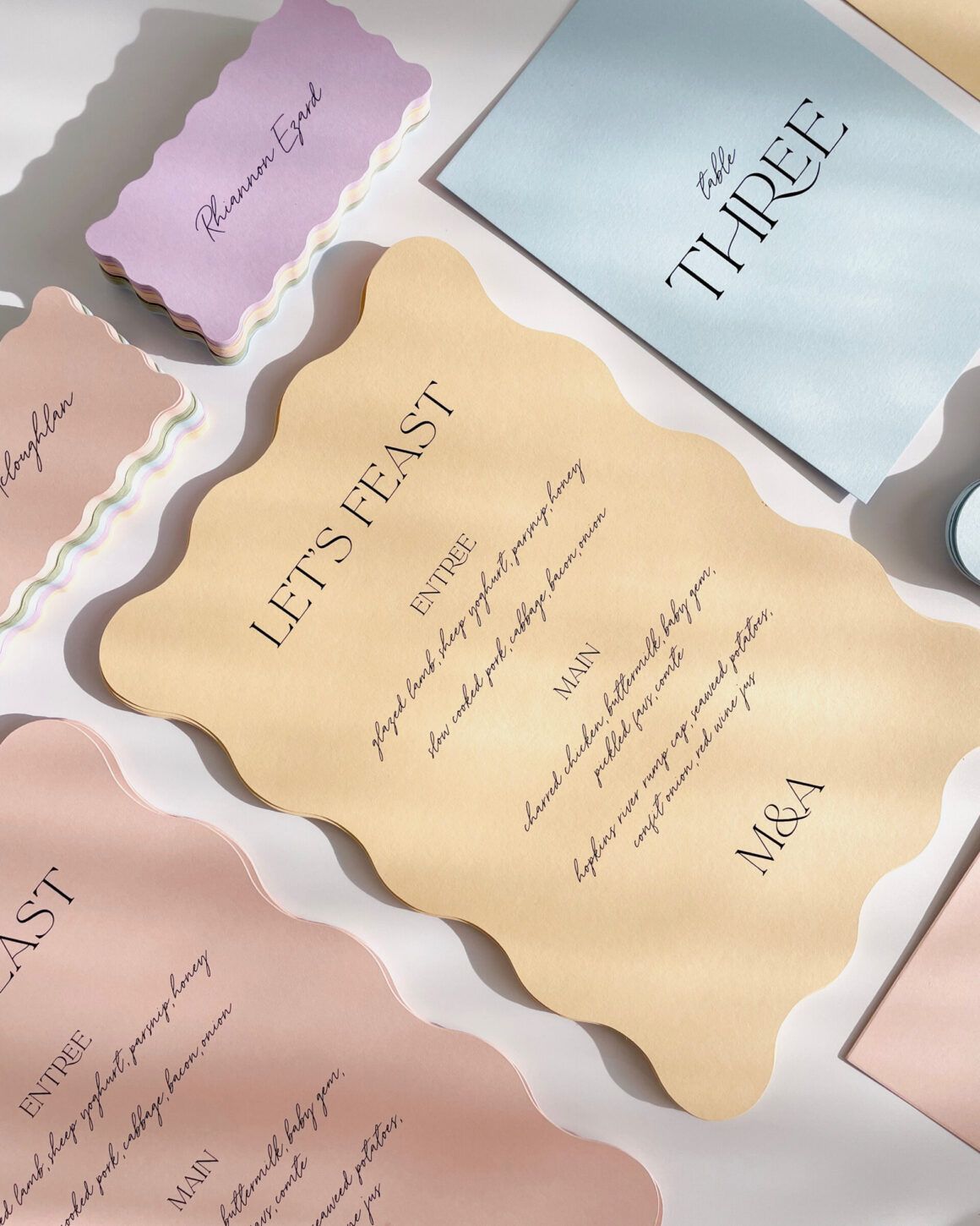 Wedding stationery & signage