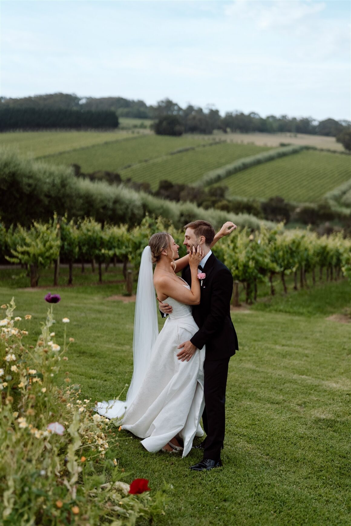 Brooke and Dom's vineyard wedding