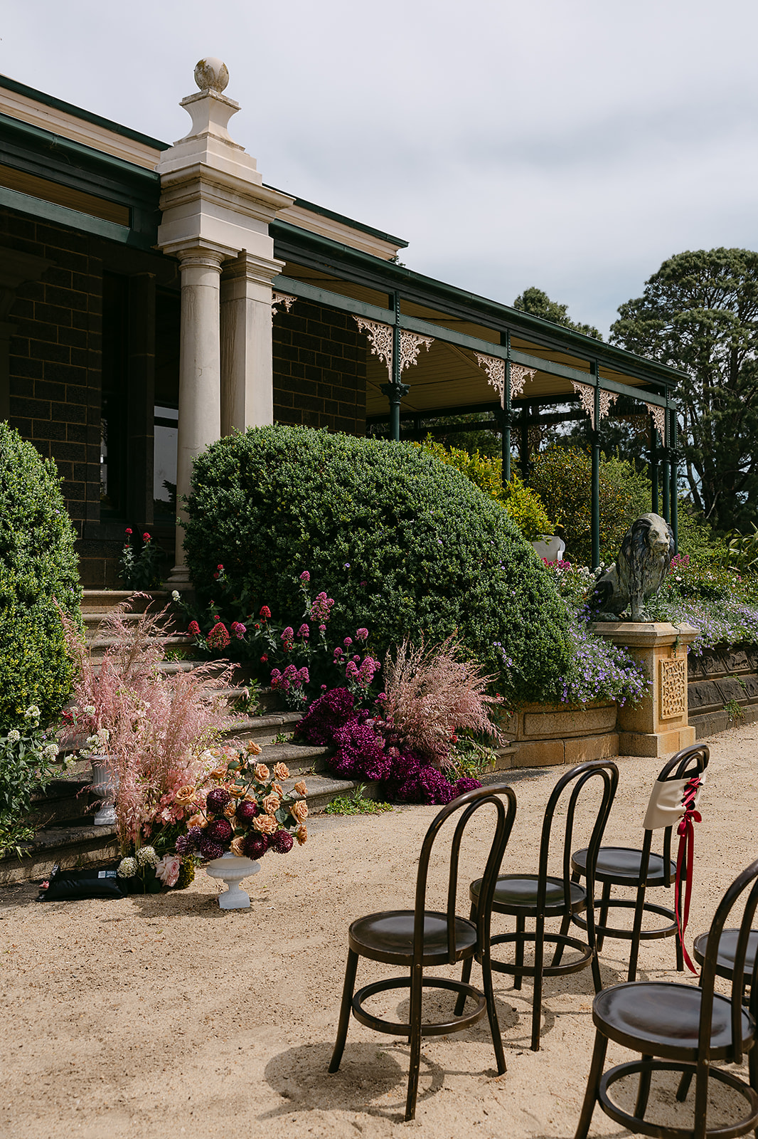 Exterior view of Chatsworth House, a private country wedding venue in Victoria’s Western District