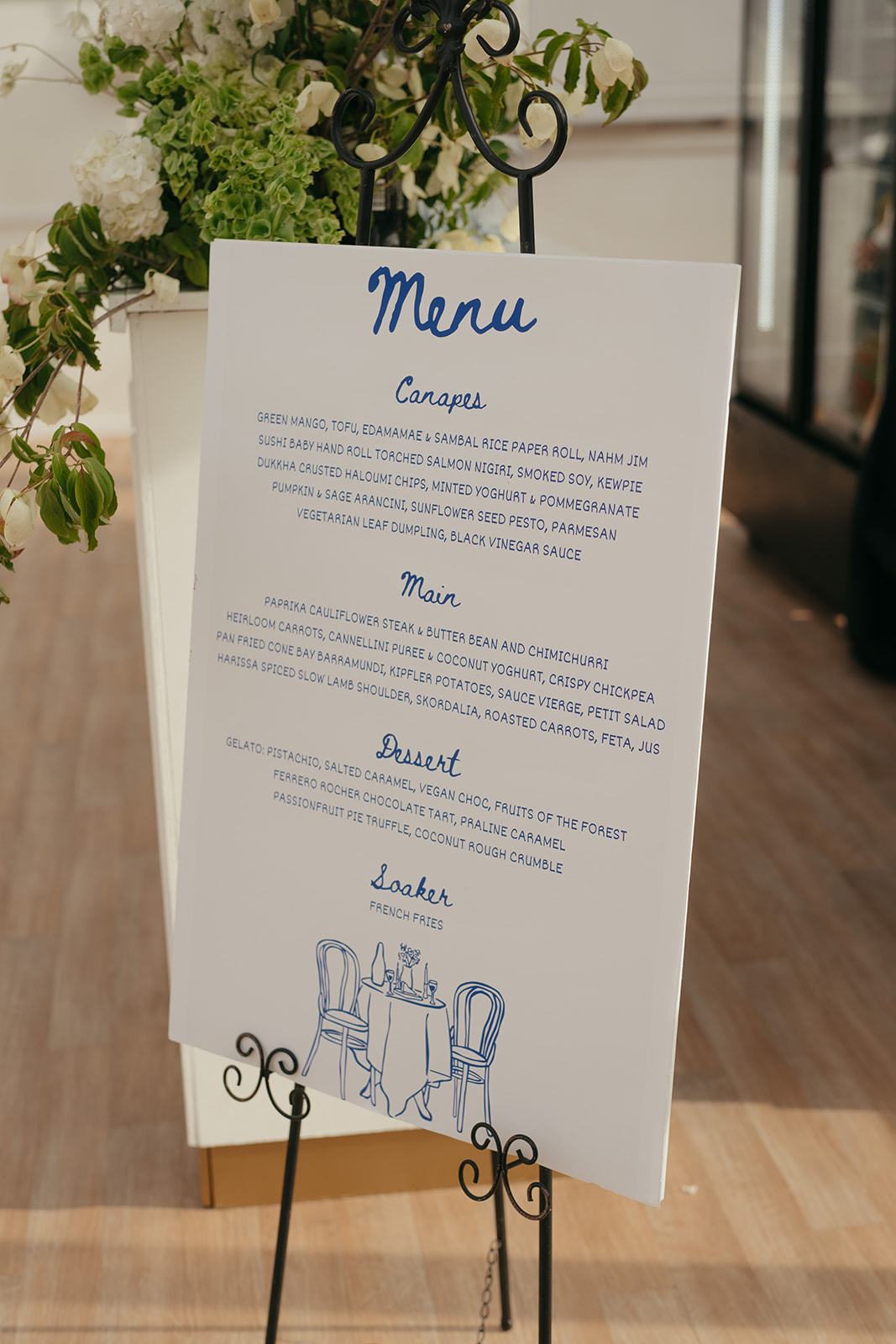 wedding day signage melbourne garden wedding