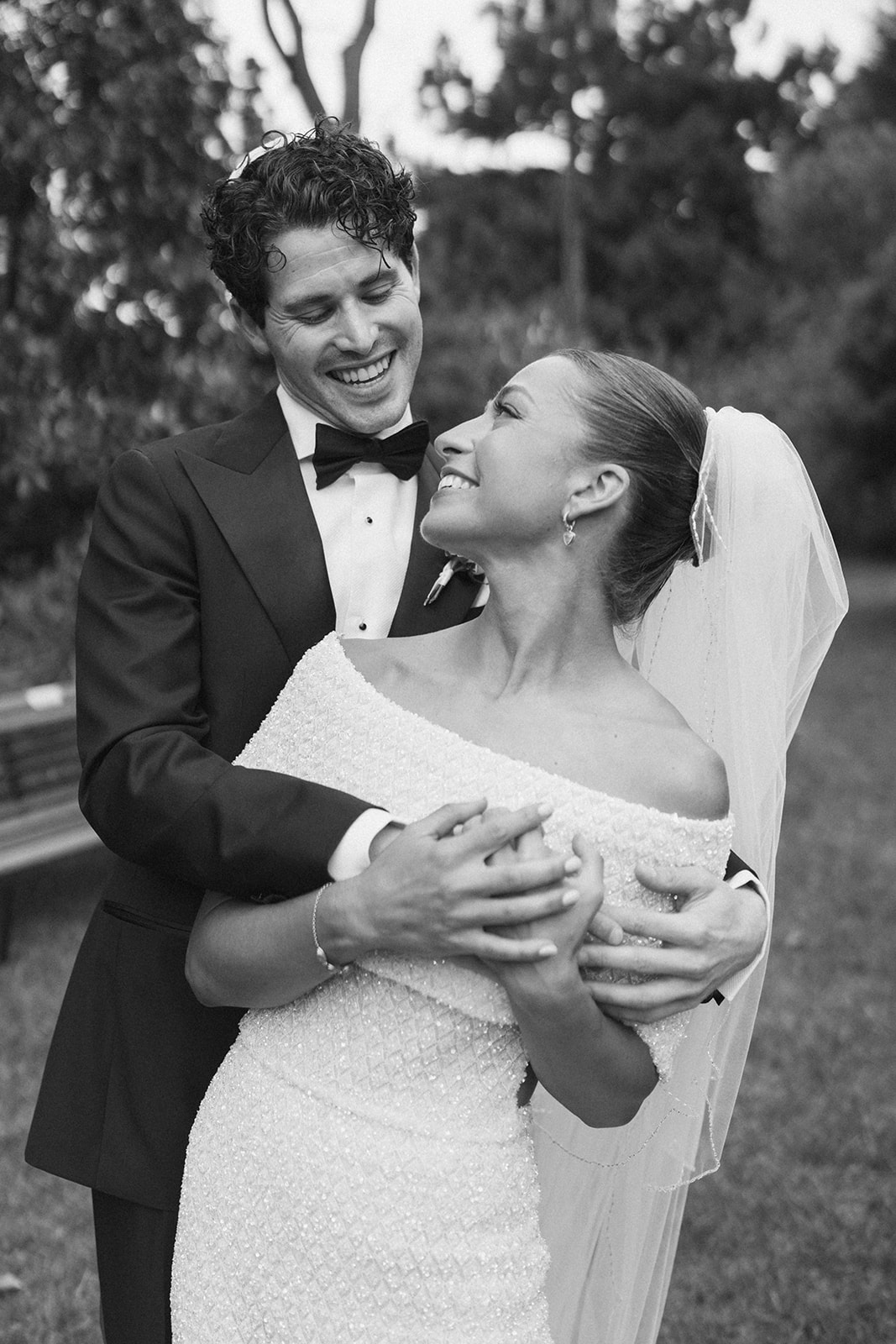 Melbourne wedding photography by Georgia Verrells capturing candid moments between bride and groom