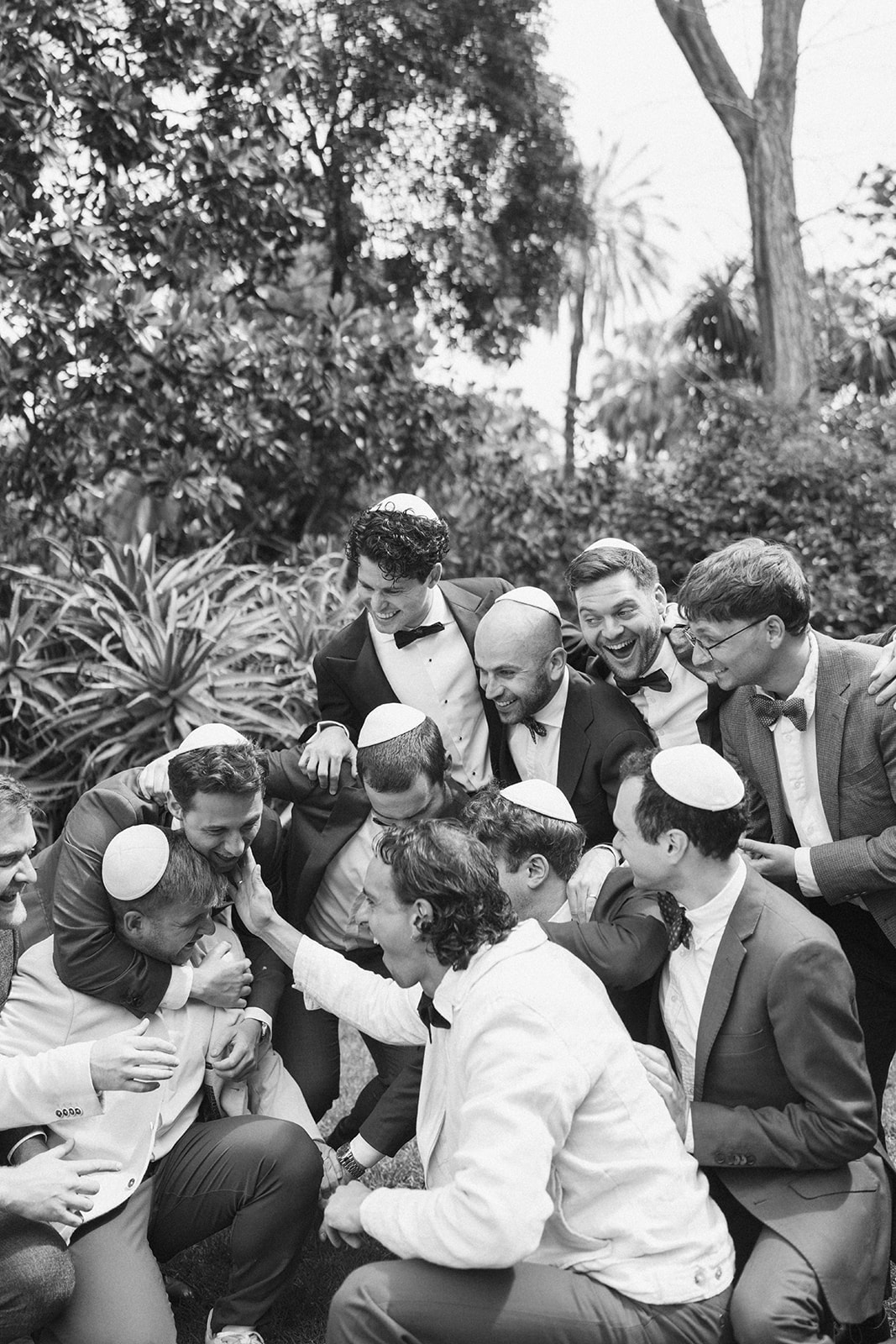 Groomsmen at Jewish wedding Melbourne. 