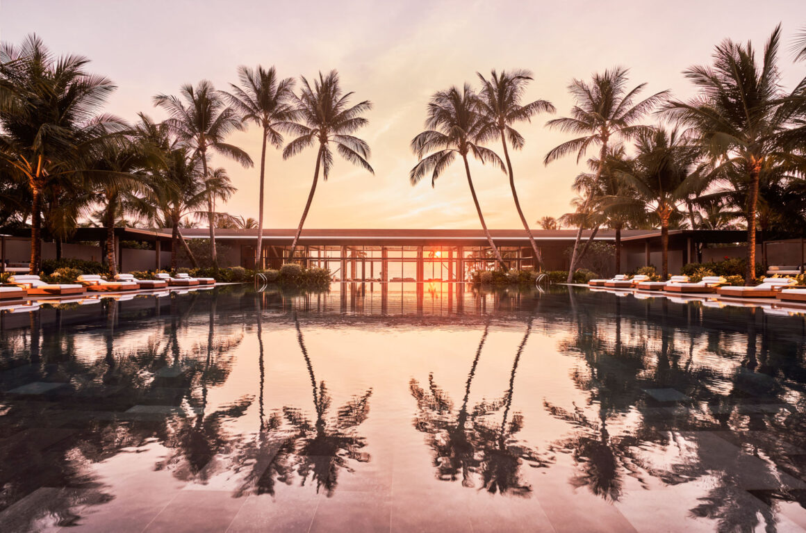 Five-star beachfront resort in Vietnam at Regent Phu Quoc with sunset ocean views