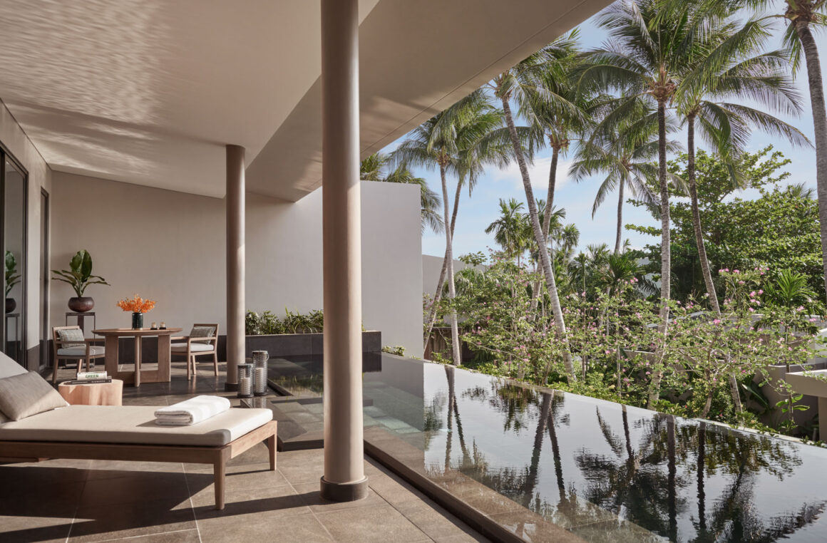 Private villa with pool at Regent Phu Quoc with modern luxury design in Vietnam 