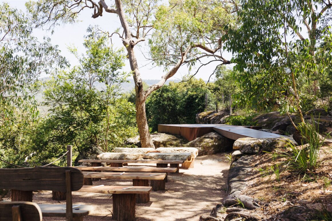 Outdoor wedding ceremony at Wildwood in Kangaroo Valley NSW